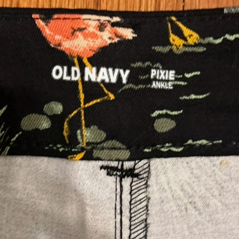 OLD NAVY Pixie Safari Animal Print Ankle Pants Size M - Picture 5 of 7